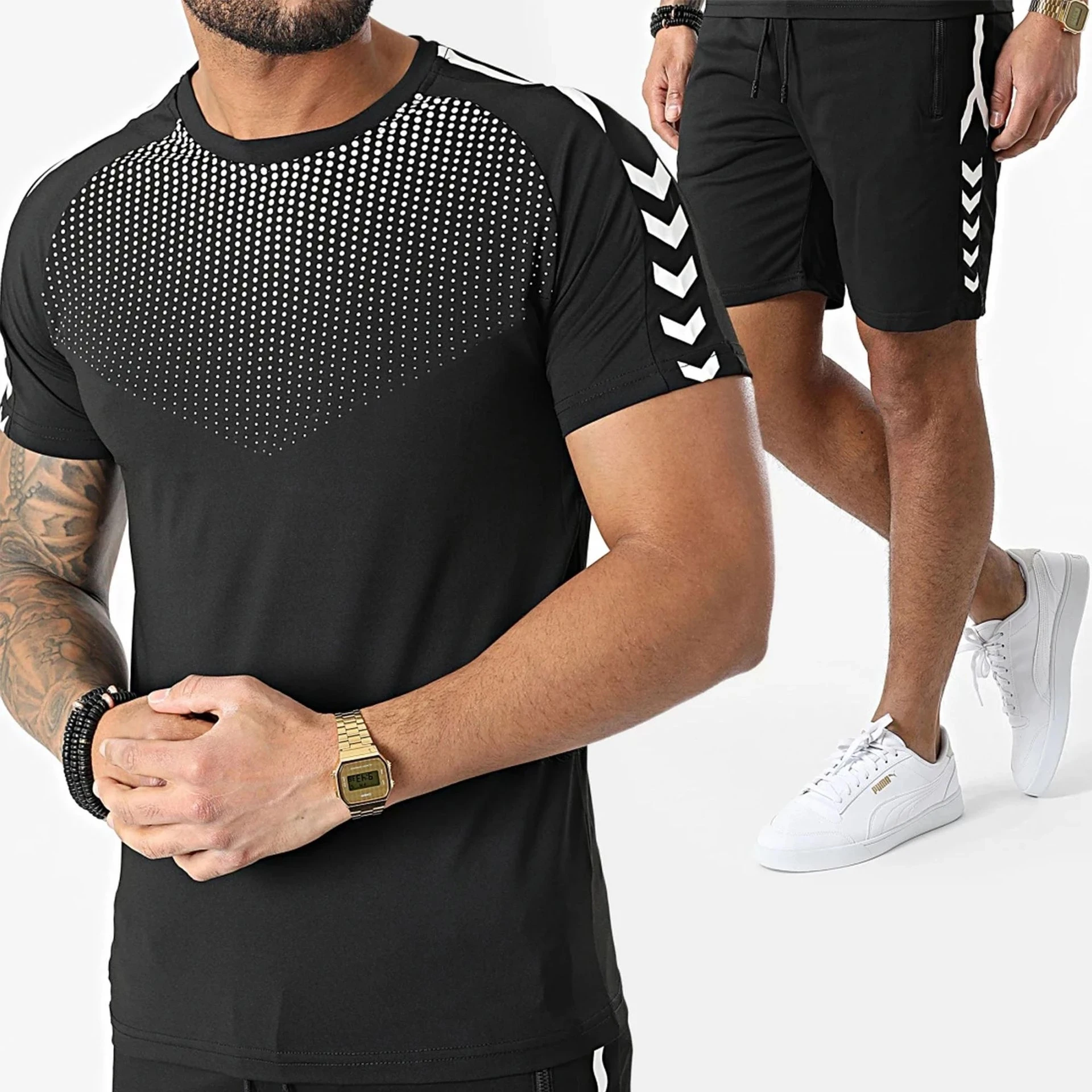 Футболка мужская компрессионная короткий рукав спортивная одежда для спортзала