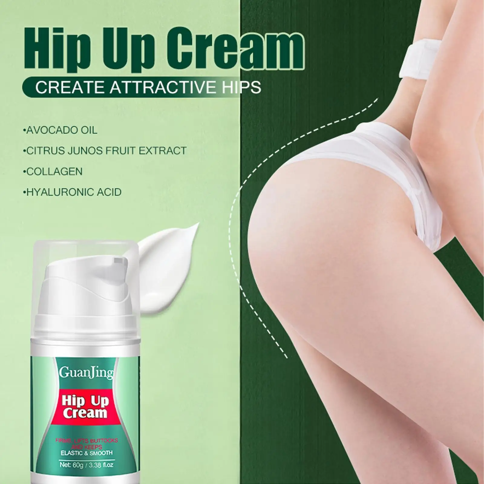 

Женский крем для коррекции фигуры, крем для тела с эффектом увеличения объема ягодиц и отбеливания, V7S9