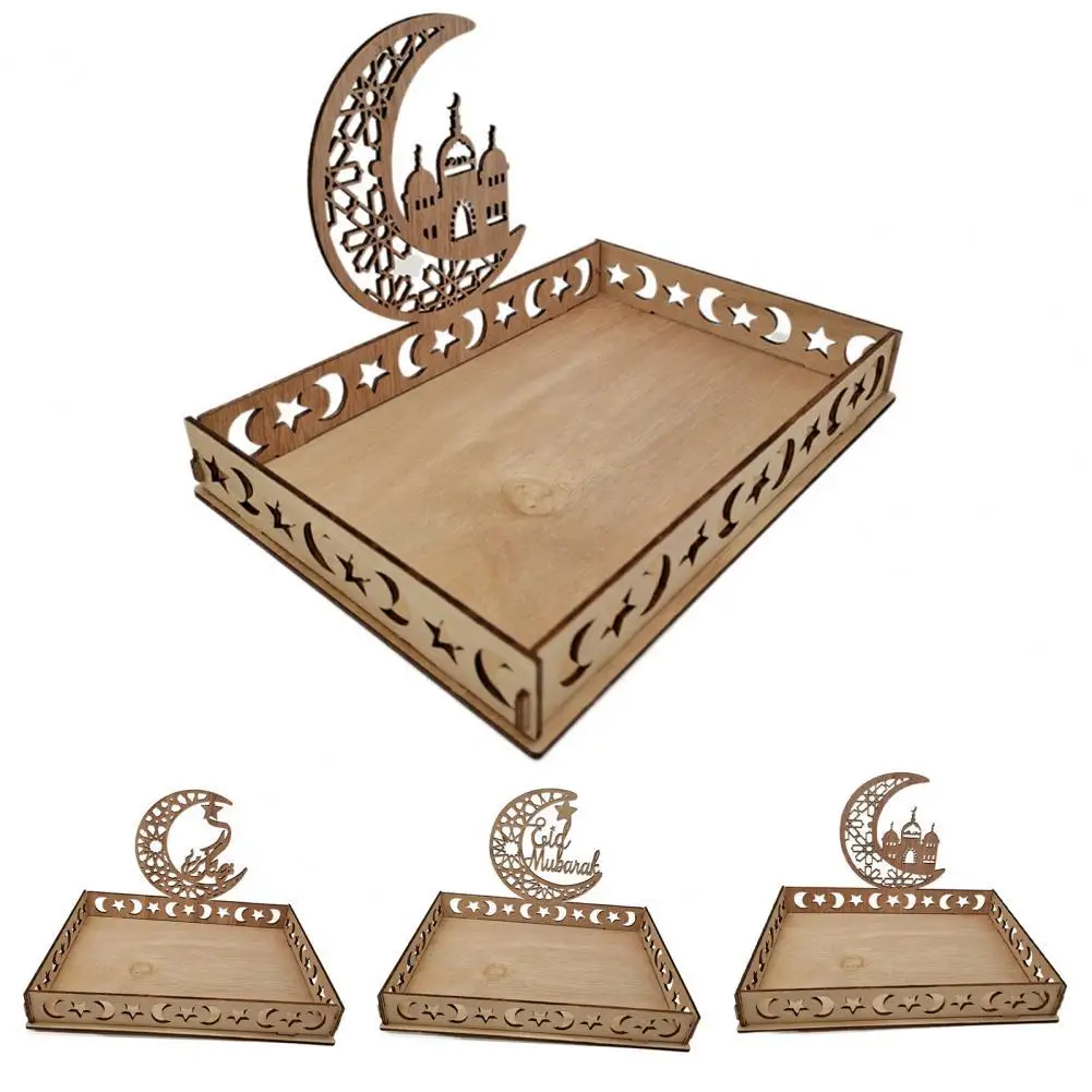 

Display Tray Multifunctional Wood Non-slip Earrings Bracelet Jewelry Plate Trinket Plate for Dorm