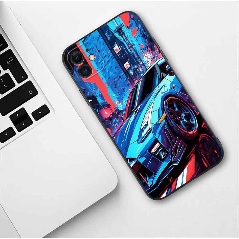Japan JDM Nissan Sports Car Luxury Phone Case For Apple IPhone 13 12 11 14 Pro Max Mini XR X XS  Max 6S 6 7 8 Plus SE 2020 Cover