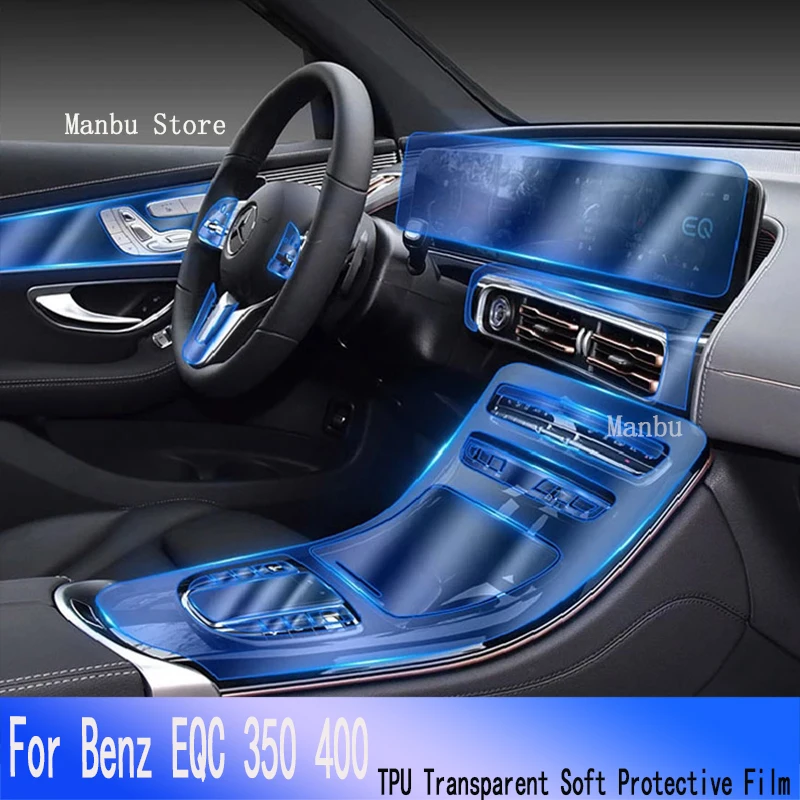 

For Benz EQC 350 400（2020-2021）Hybird Car GPS Navigation Film LCD Screen TPU Protective Protector Decoration Stickers
