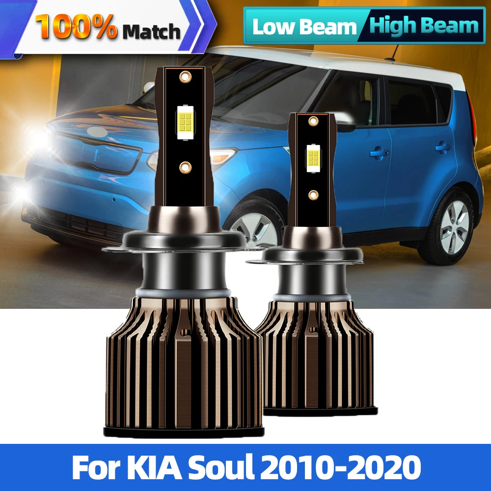 

H7 Canbus Led Headlights Bulbs 120W 20000LM CSP Chip Car Light 12V For KIA Soul 2010-2013 2014 2015 2016 2017 2018 2019 2020