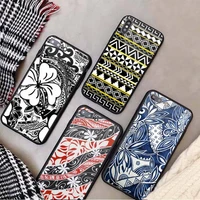 maori tribal samoan polynesian phone case tempered glass for iphone 11 12 13 pro max mini 6 7 8 plus x xs xr