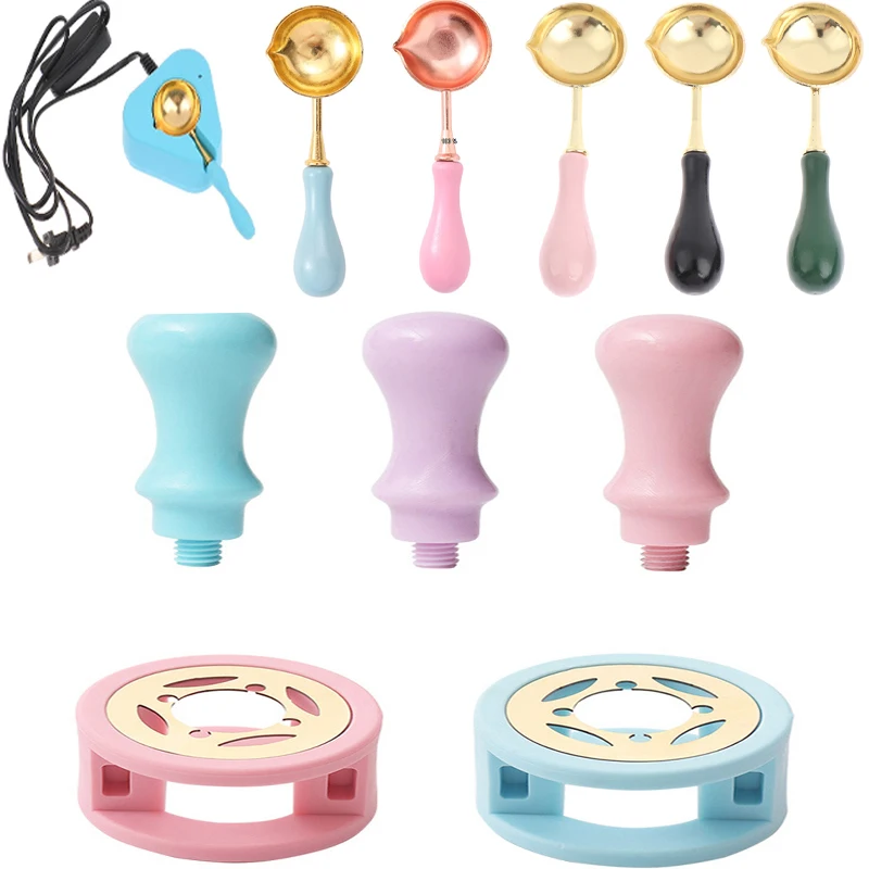 

Набор инструментов для печи (с плитой + ложкой), электрическая эмалированная печь для плавления воска, ложка с ручкой, игла для смешивания, эм...