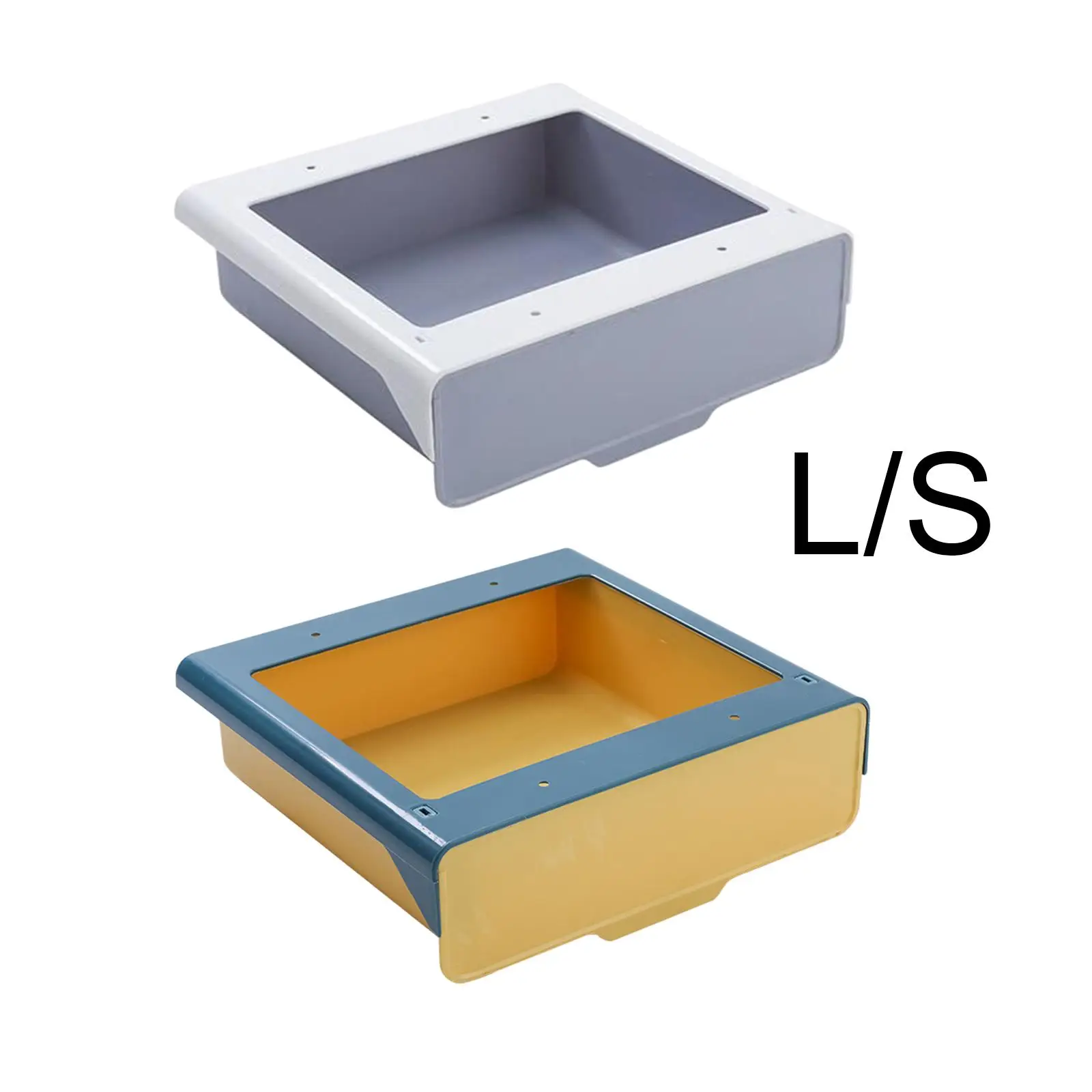 

Ящик для стола, скрытый ящик для хранения, экономит место, прочный и простой в установке, с самоклеящимися винтами