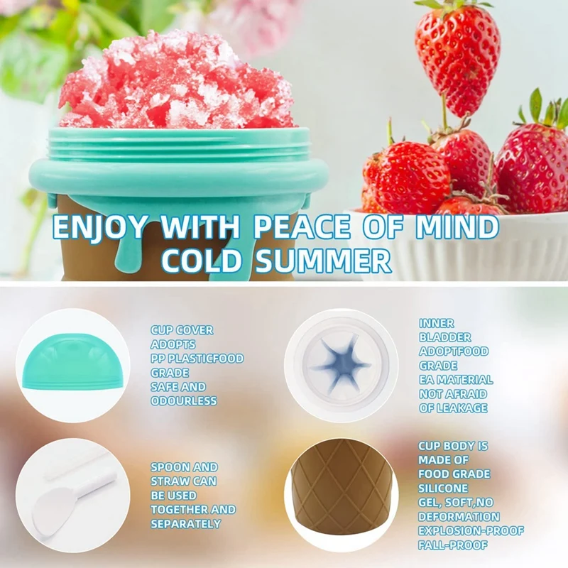 2 шт. sslushy Cup Slushy Maker модернизированная 500 мл TIK TOK Ice заморозка волшебной емкости