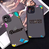 kpop butter jung kook and j hope phone case for iphone x xr xs 7 8 plus 11 12 13 pro max 13mini translucent matte case