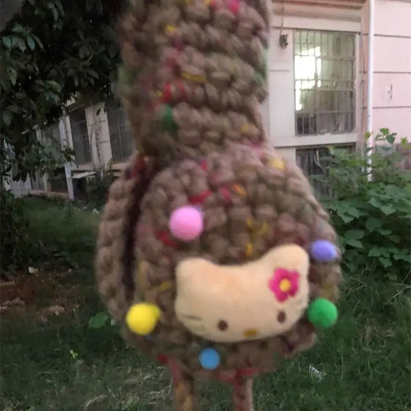 Sanrio Hello Kitty наушники сохраняющие тепло антифриз вязаные зима новая мода для