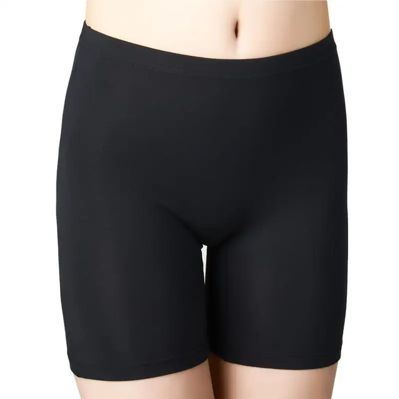 

Plus Size Summer Female Panties Solid Seamless Safety Short Pants Women's High Waist Stretchy Shorts Slimming Underwear Lingerie