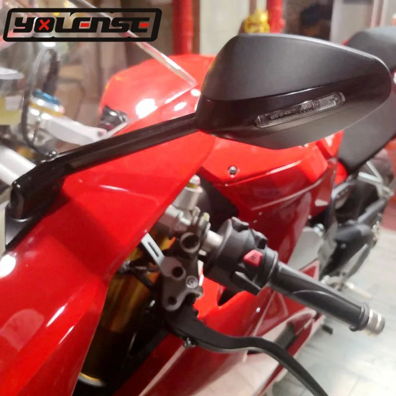 

Для DUCATI V2 V4 V4S 959 1299 Panigale Supersport 939 мотоциклетные светодиодсветодиодный Сигналы поворота складные зеркала заднего вида
