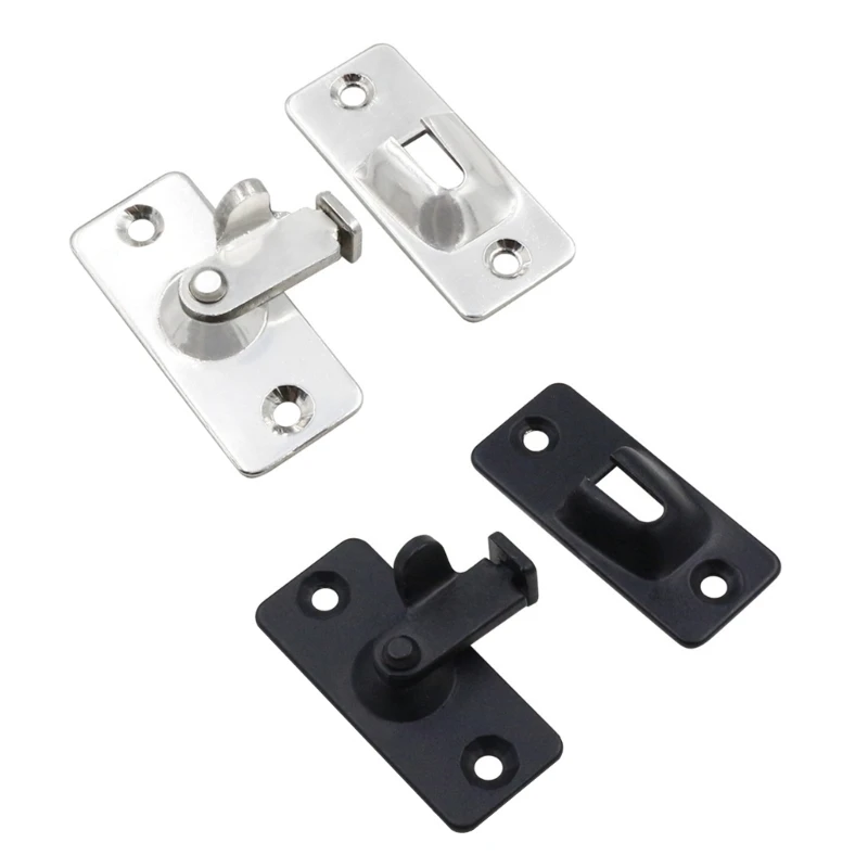 

90 Degree Right Door Stainless Steel Door Locks for Barn Sliding Door Flip Door Buckles Household