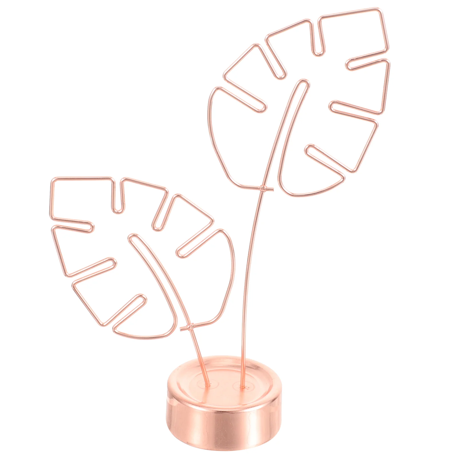 

Leaves Wedding Signs Tabletop Note Holder Party Desktop Folder Memo Stand Clamp Photo Clip Home Stainless Steel Banquet