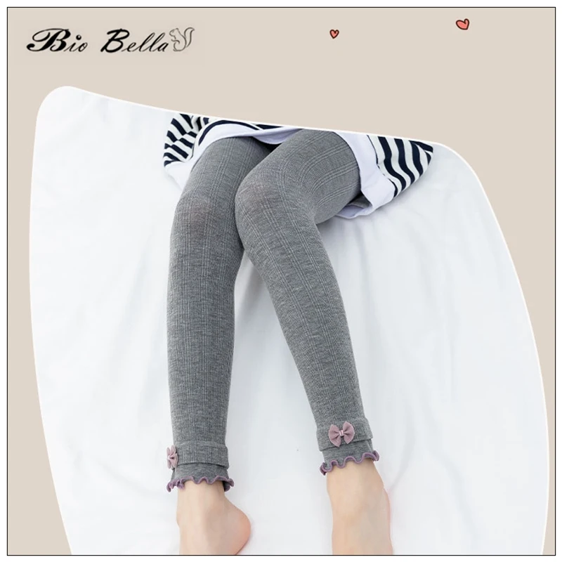 Детские колготки для девочек, вязаные штаны с бантиком для маленьких девочек, мягкие зимние детские штаны для принцесс на день рождения, детские носки из хлопка