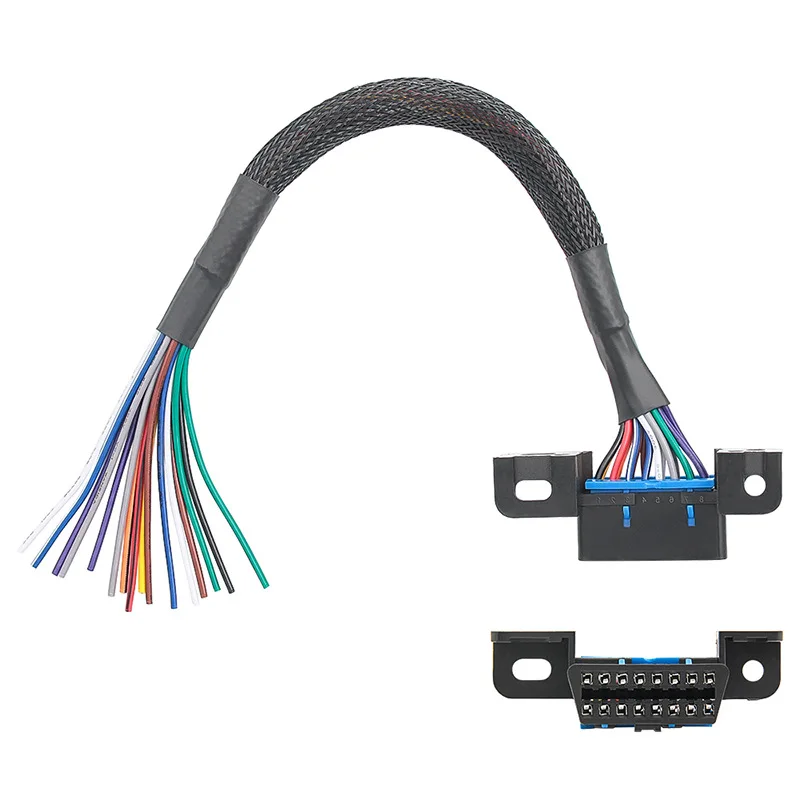 Диагностический инструмент для автомобиля разъем OBD 2 30 см 16 контактов