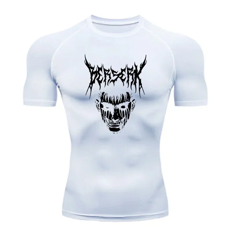 Мужская компрессионная футбольная рубашка с короткими рукавами для бега