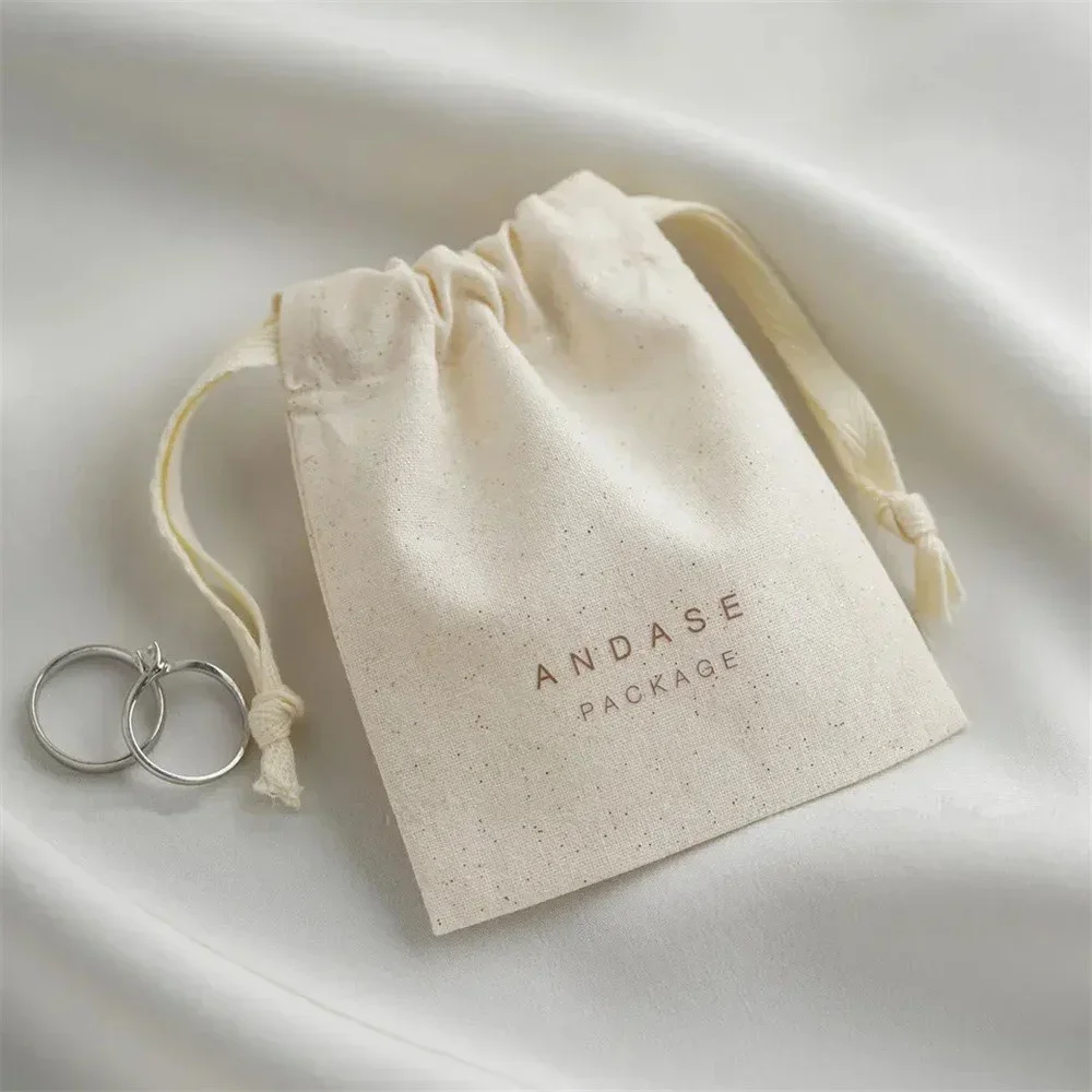 

Хлопковые подарочные пакеты с логотипом 50 шт.