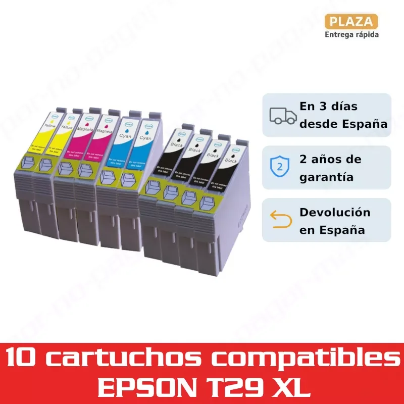 

10x 29XL T29 T2991 чернильные картриджи для Epson зеркальная задняя фотография T2992 T2993 T2994