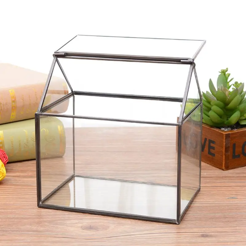 Rectangular Glass Rack Geometric Succulents Terrarium Suitable for Desktop Decor images - 6