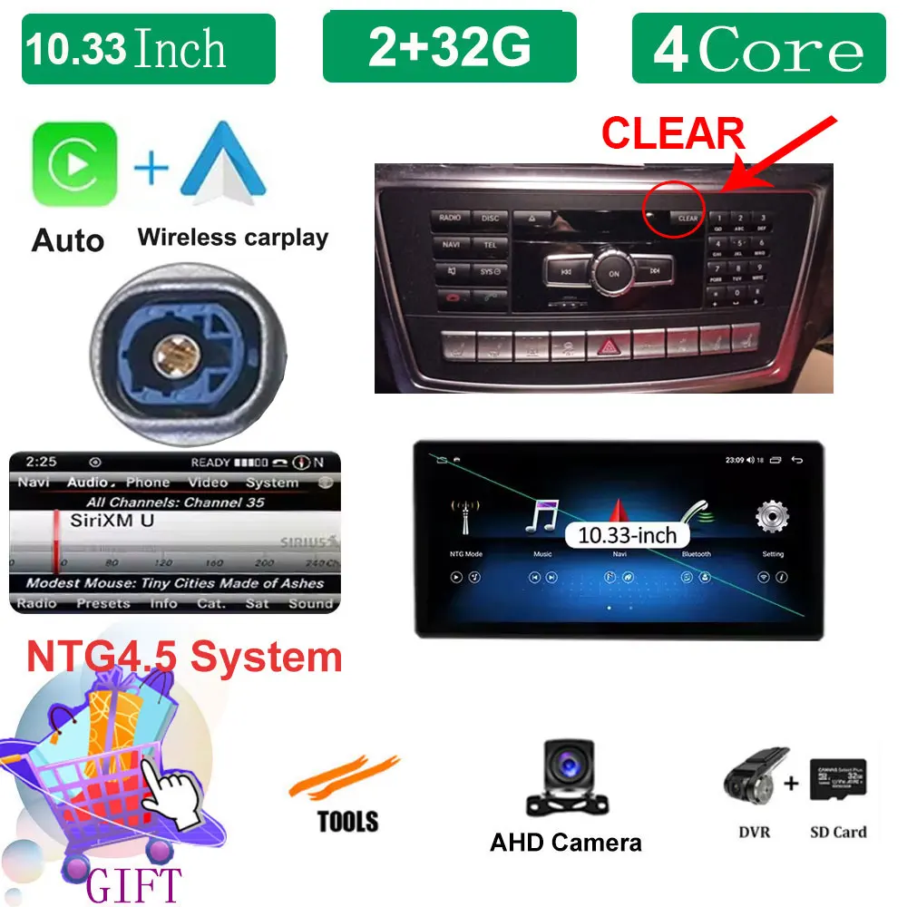 

Android 15 GPS-навигатор Автомобильный радиоприемник Мультимедийный плеер для Mercedes Benz A Class CLA GLA W176 2012-2018 QLED 2400 * 900P 4G BT