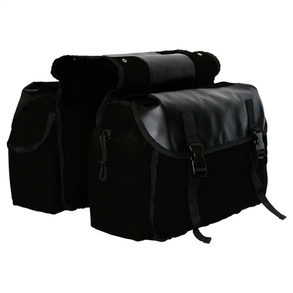 

Bike Pannier Bag Waterproof Canvas Bicycle Bike Rear Seat Carrier Bag Cycling Double Panniers Bag Pack