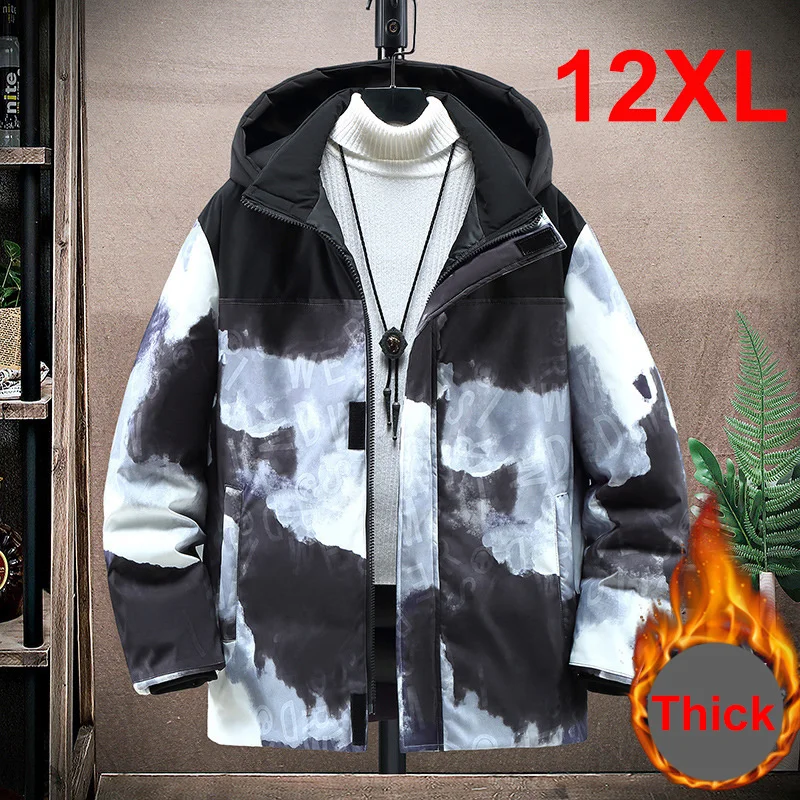 12XL 11XL 10XL Plus Size Winter Jacket Men Fashion Thickened Camouflage Jacket Coat Men's Parka Outerwear Male Big Size Coats