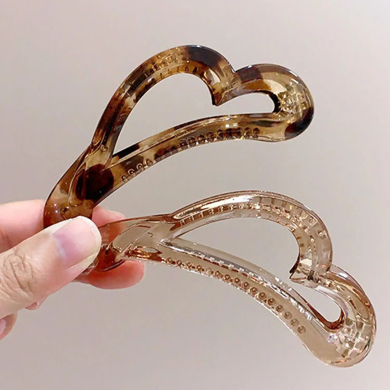 Прозрачные заколки для волос пластиковые зажимы-бананы женский инструмент