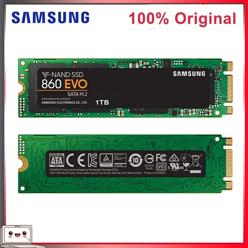 SAMSUNG SSD 860 EVO M.2 2280 SATA 2  1  500  250       HDD M2    TLC PCLe