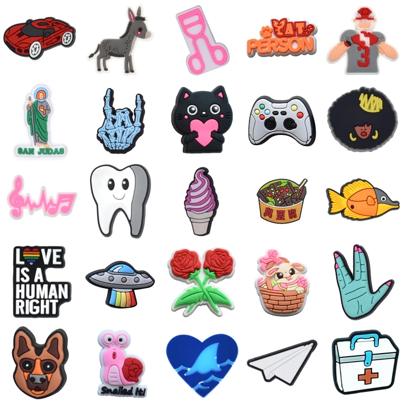 

Para Pins Kids Boy Shoes Accessories Girl Men Women Charm Wholesale Bulk Packs Gifts Decorations for Crocs Shoe Charms Set Jeans