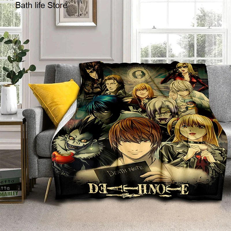 

Death Note Blanket Soft Flannel Throw Blankets for Bedroom Sofa Gift Tv Blanket Anime Blanket Boys Bedspread Blankets