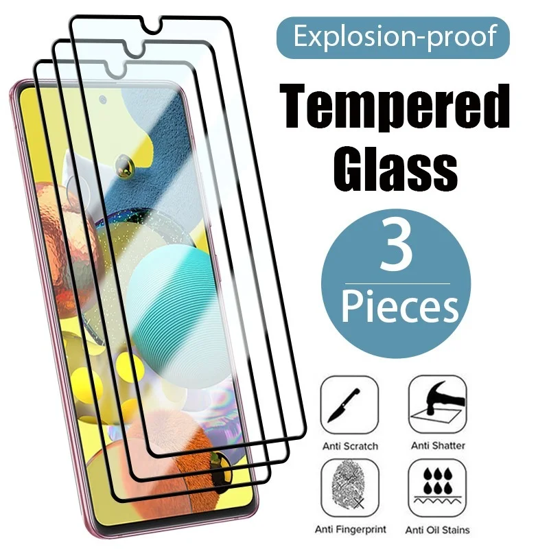 

Защитное стекло для Samsung Galaxy S22 S22 Plus A02S A32 A72 A52 A71 A51 A12 A50 A70 A52, закаленное стекло с полным покрытием, 3 шт.