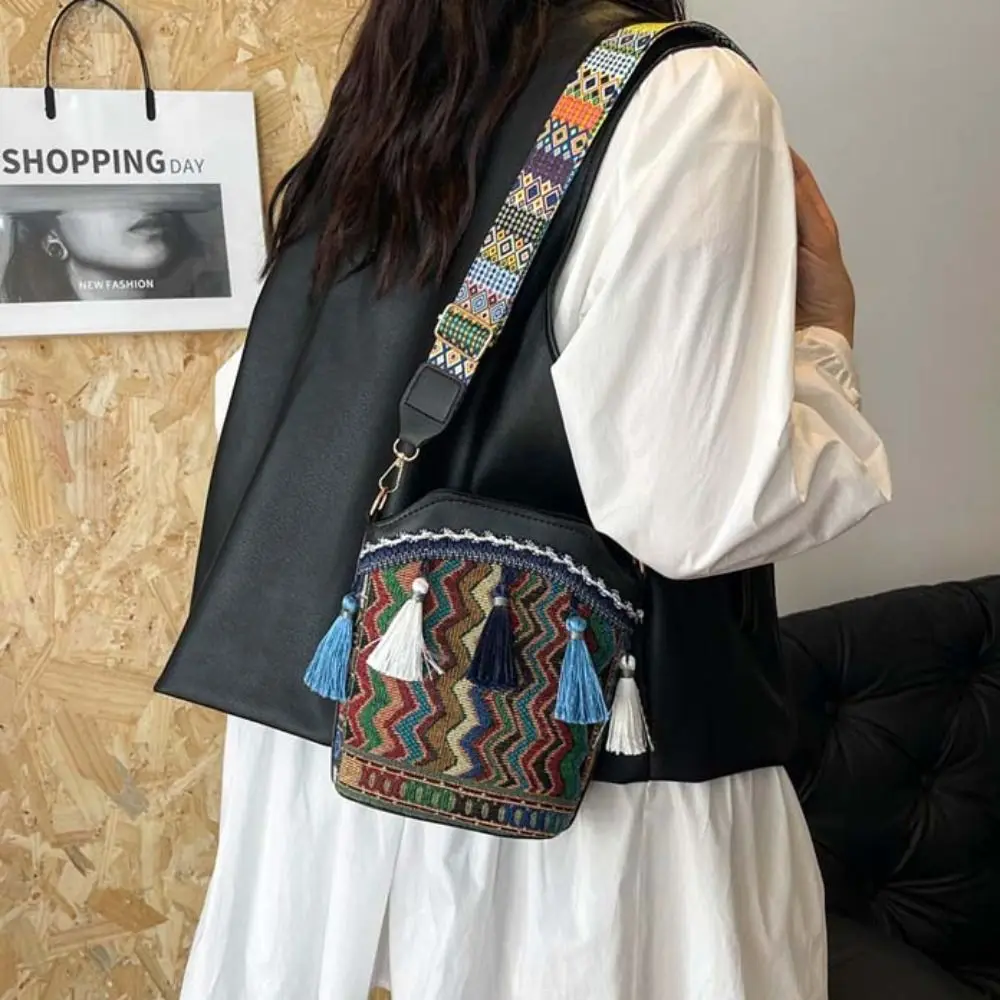 Вместительные сумки через плечо в этническом стиле мессенджер плетеная Сумочка