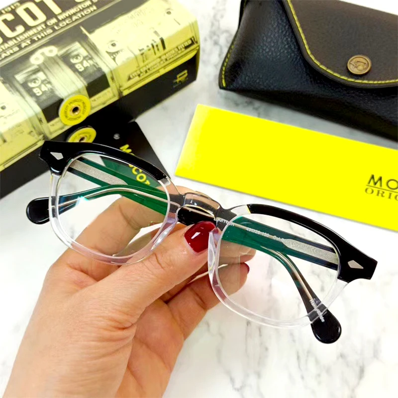 Черная оправа для очков LEMTOS литературные ретро-очки с защитой от синего света