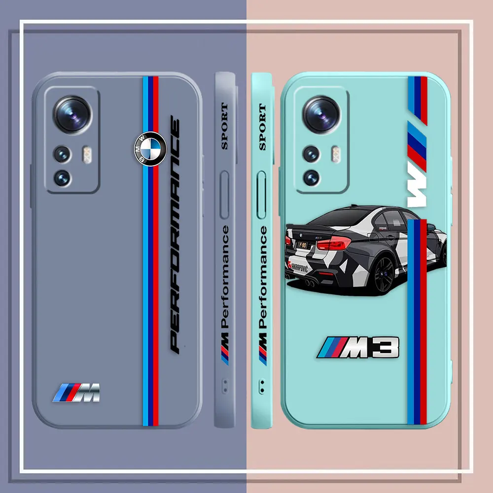 Phone Case For Xiaomi 13 12 12T 12S 11 11T 10 10S 9 8 Pro Ultra Lite Case Cover Funda Cqoue Shell Capa Luxury M3-BMW Sports Car