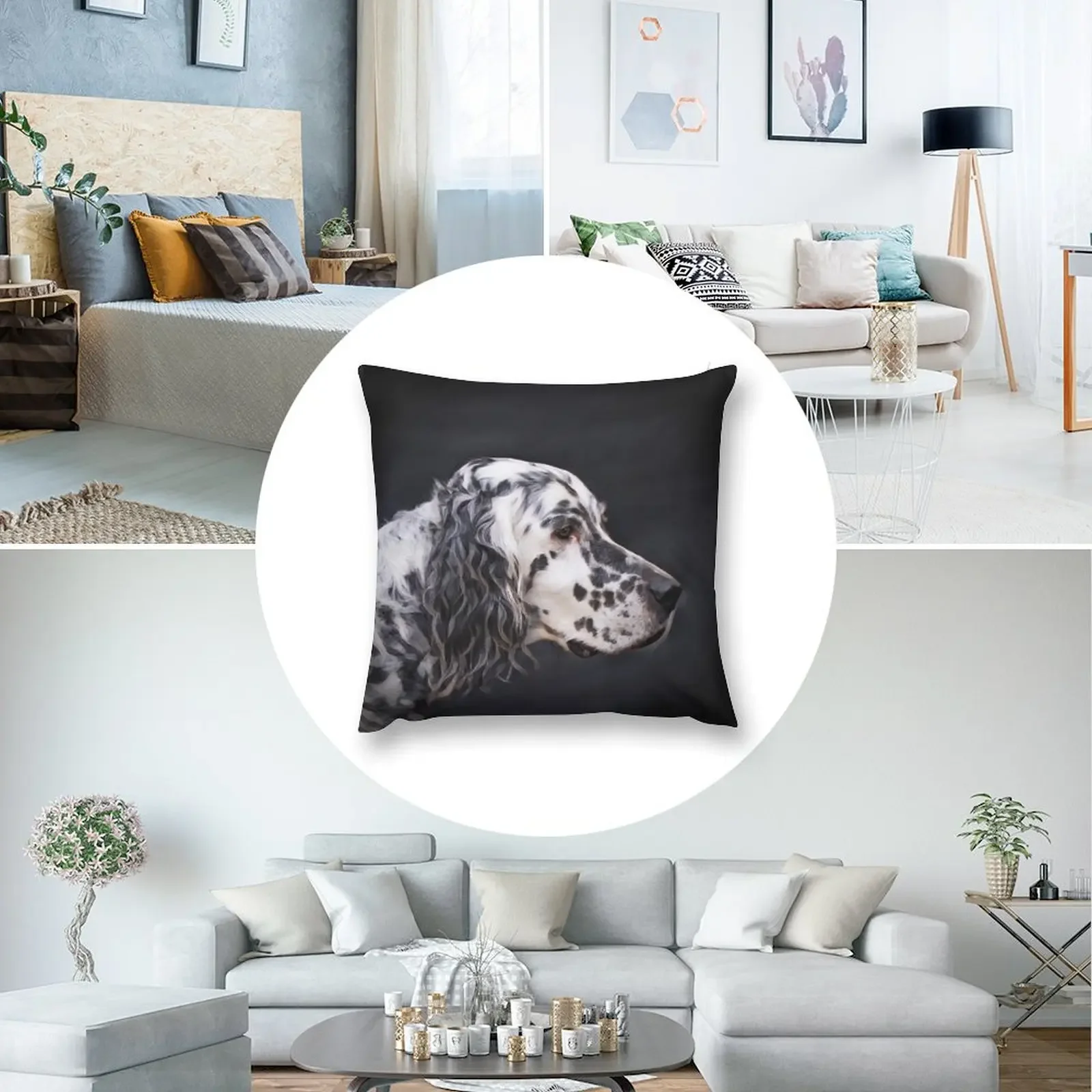 Английская собака-сертер с острыми глазами подушка детские чехлы для подушек