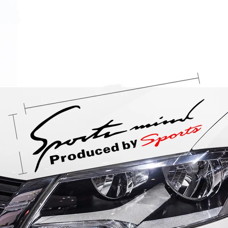 Спортивный стиль буквы DIY Наклейка для автомобиля капота полосы защитная пленка аппликация водонепроницаемая и Солнцезащитная виниловая тянущаяся цветок