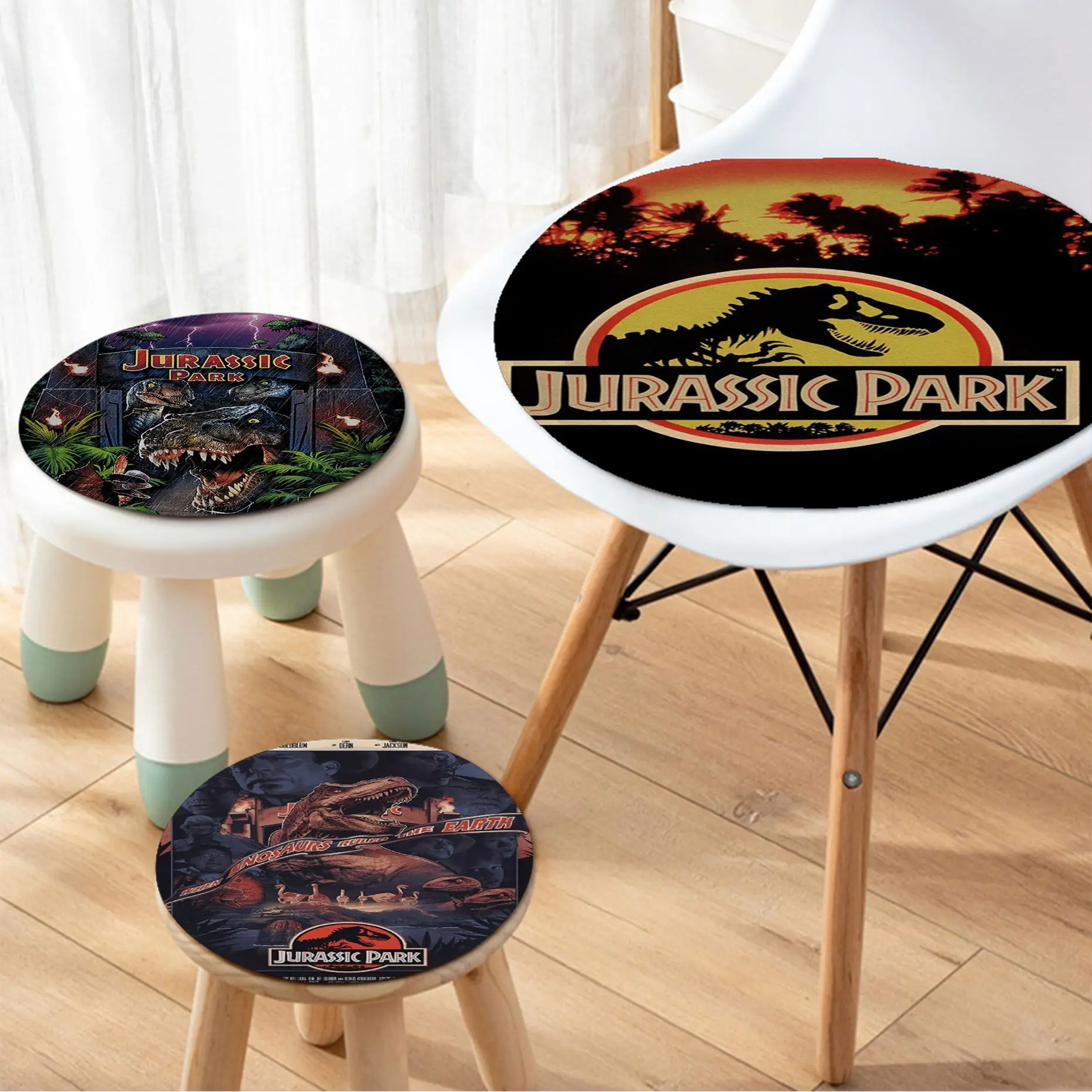 

Jurassic Park Simplicity Multi-Color Dining Chair Cushion Circular Decoration Seat For Office Desk Sofa Decor Tatami
