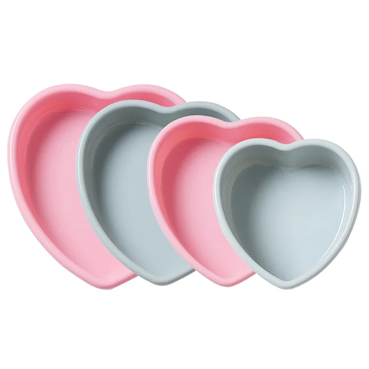 

4/7/9/10 inch rainbow cake oven mold heart-shaped layered cake silicone bakeware DIY household bread mold baking accessories