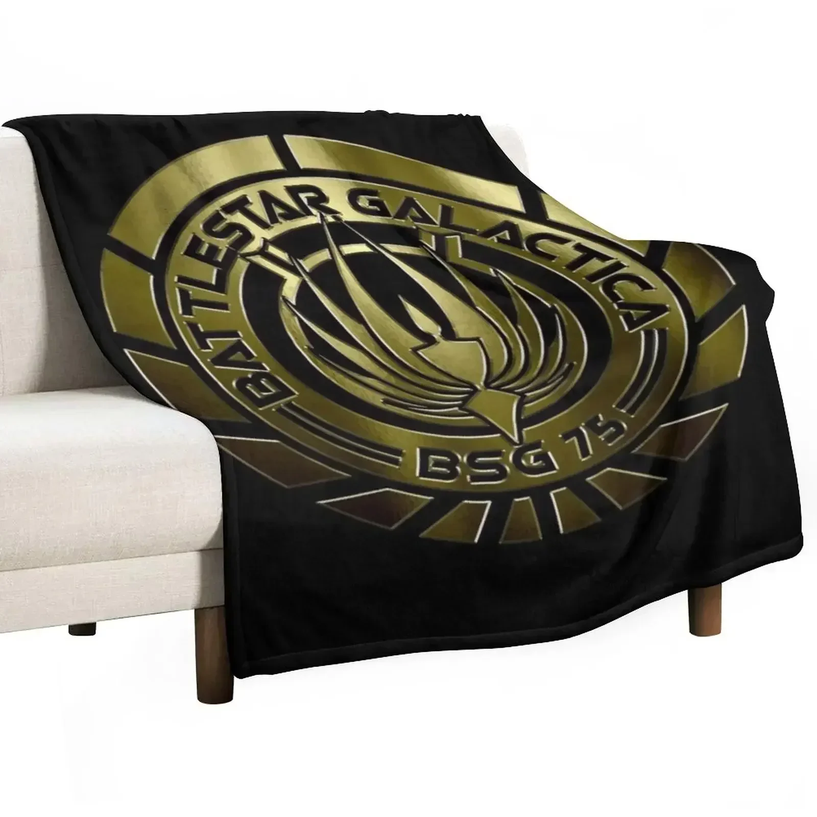 Одеяло Battlestar Galactica Crest (металл) Одеяла для волос Retros