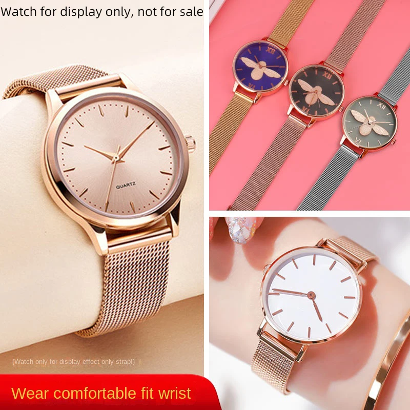 Женский ремешок для часов 6 мм 8 10 12 14 м Casio Fossil Longines DW Swarovski женский из нержавеющей