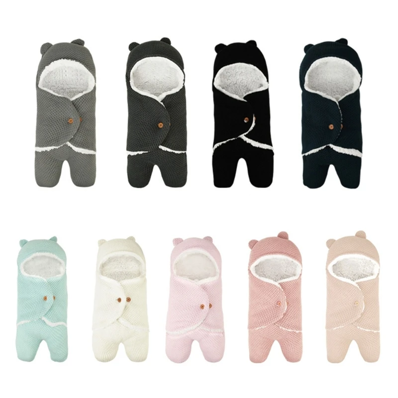 

Infant Receiving Blanket Winter Sleeping Bag Cozy Sleepsacks Baby Shower Gift