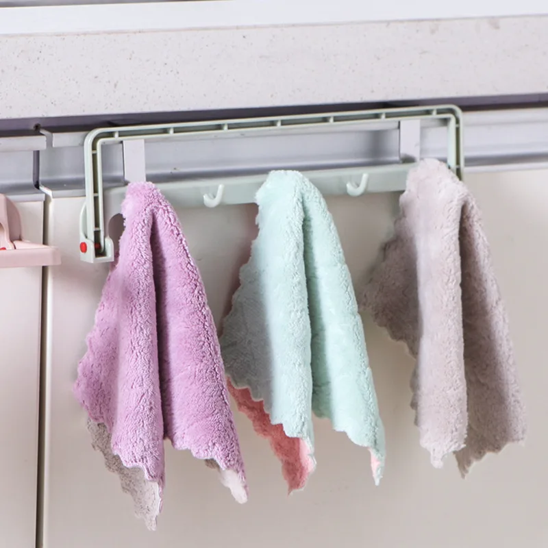

Kitchen Utensil Rack Space Saver Hanging Towel Holder Kitchen Rail Organizer For Kitchen MJJ88