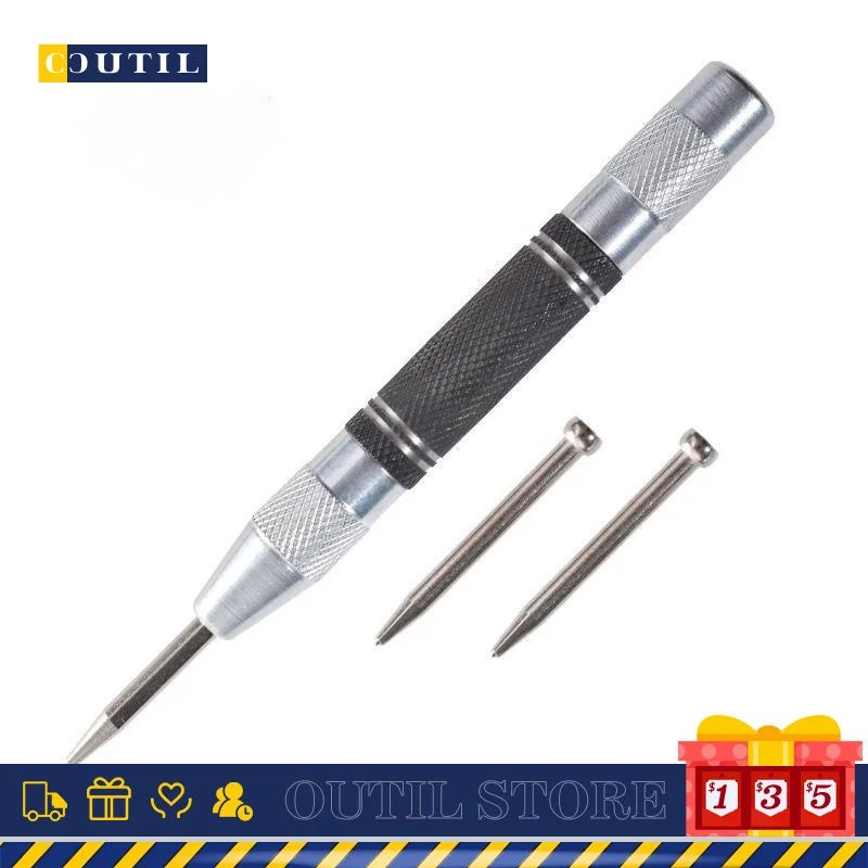 

Super Strong Automatic Centre Punch And General Automatic Center Punch Adjustable Spring Loaded Metal Drill Tool Alloy Steel