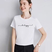 women clothes letter 90s simple o neck new clothing fashion short sleeve female top tee t shirt summer cartoon graphic t shirt
