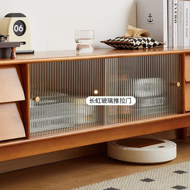 Медиаприставка для телевизора современный шкаф хранения с ящиками напольная