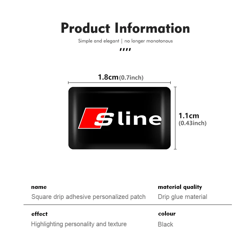 Автомобильные водонепроницаемые наклейки с логотипом для Audi A3 Q3 A4L Q5L Q2L R8 RS A6L S Line