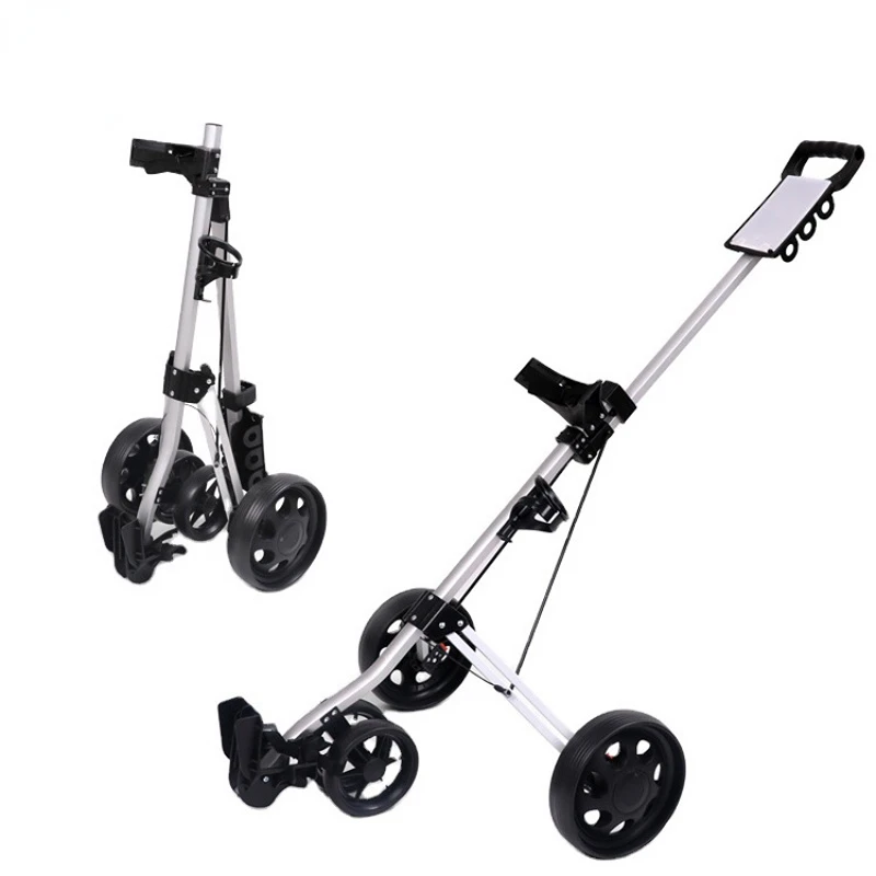 

Three-Wheel Foldable Golf Bag Trolley