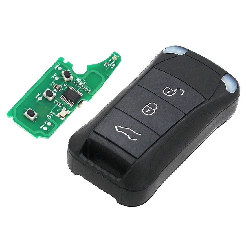 3-кнопочный дистанционный ключ-брелок 315 МГц/433 МГц для Porsche Cayenne 2004-2012 ID46 chip Uncut blade -