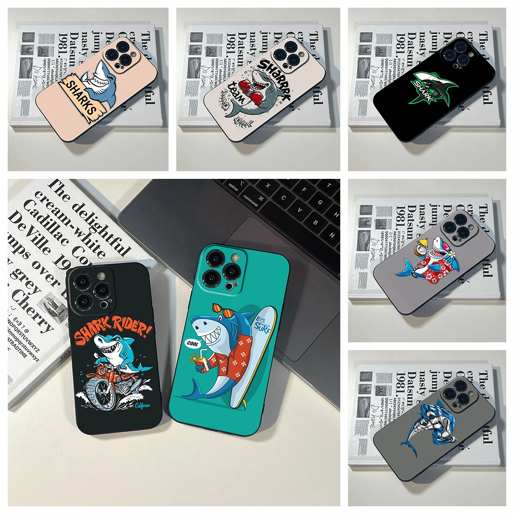 

Чехол «сделай сам» для IPhone 14 Pro 2023, чехол для телефона с забавными акулами для IPhone 13 11 12 14 Pro XR XS MAX 8X7 Plus SE 13 Pro, чехол
