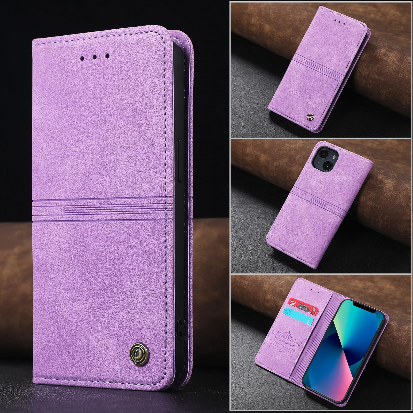 

Magnetic Leather Wallet Case For iPhone 13 12 Mini 14 Pro 11 XS MAX X XR 8 7 6s 6 Plus SE 2022 Cards Slot Stand Book Phone Cover