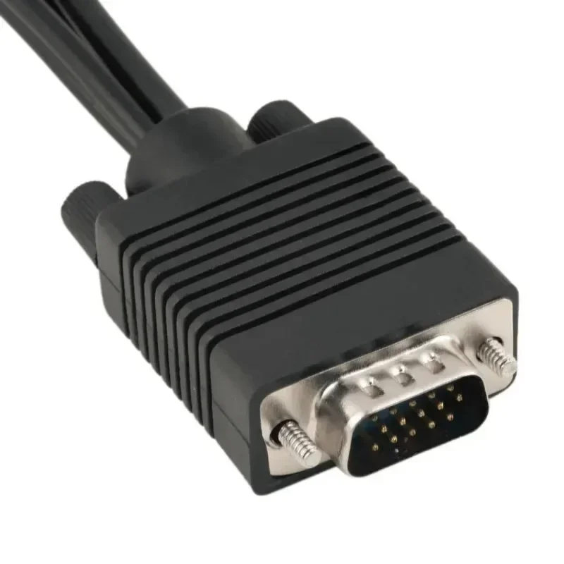 1 шт. VGA SVGA в S-Video 3 RCA AV видео ТВ-выход адаптер конвертер ПК компьютер ноутбук